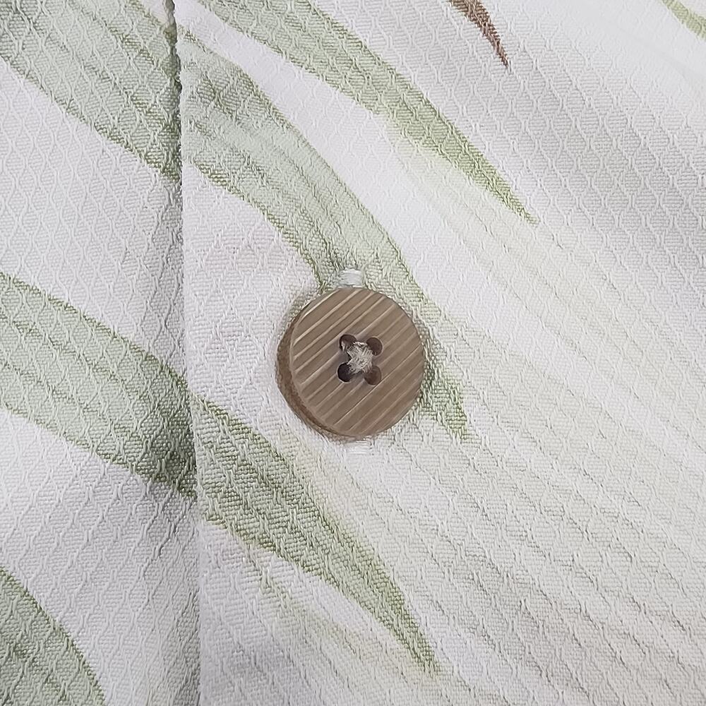 Tommy Bahama Shirt Mens Large Tan Tropical Silk Hawaiian Button Up Loop Collar - Picture 12 of 16